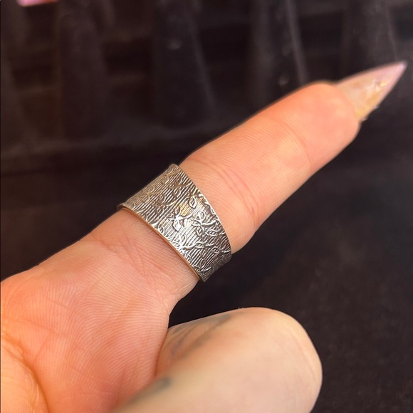 Silver  Ring SIZE 9 OPAL - Picture 4 of 6